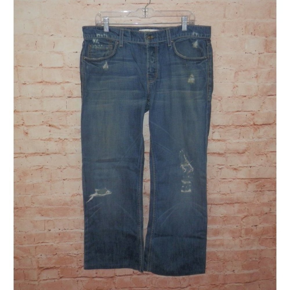Juicy Couture Jeans Men's Size 36 Hemmed Cuff Distressed USA Jeans Pants 2282